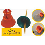 Kit de 2 cônes d’entrée pour gaine icta 20 et 25mm Gattegno