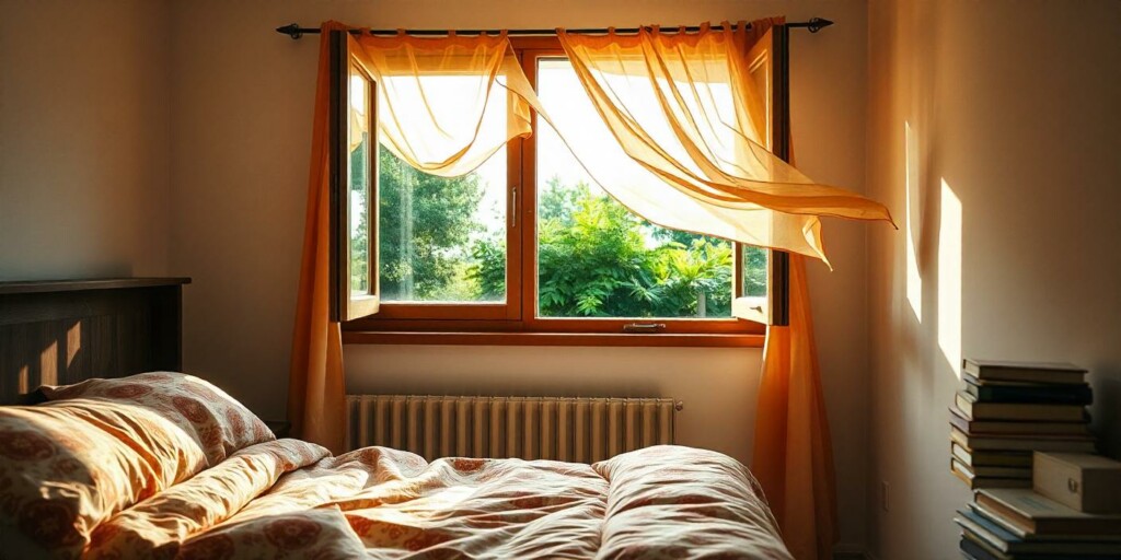 La ventilation naturelle dans une chambre à coucher