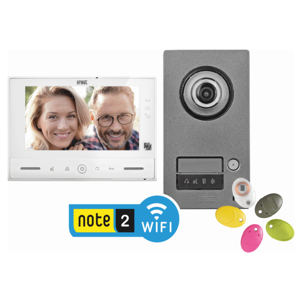 Visiophone connecté Urmet Note2 Wifi écran 7" avec contrôle d'accès par badge